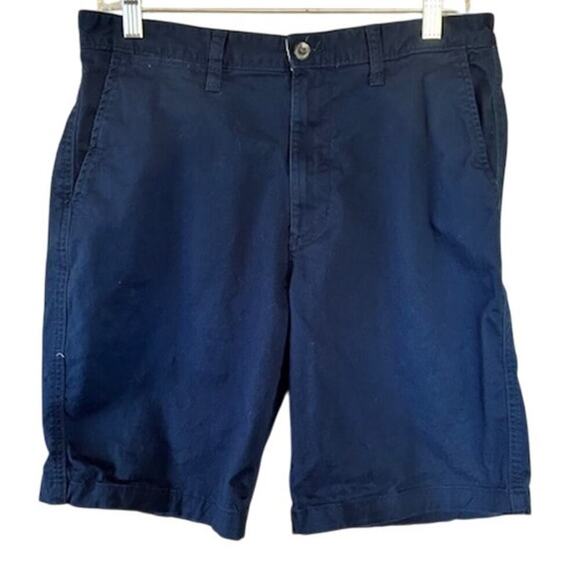 George Men's Navy Flat Front Shorts, size 32 - Picture 1 of 5